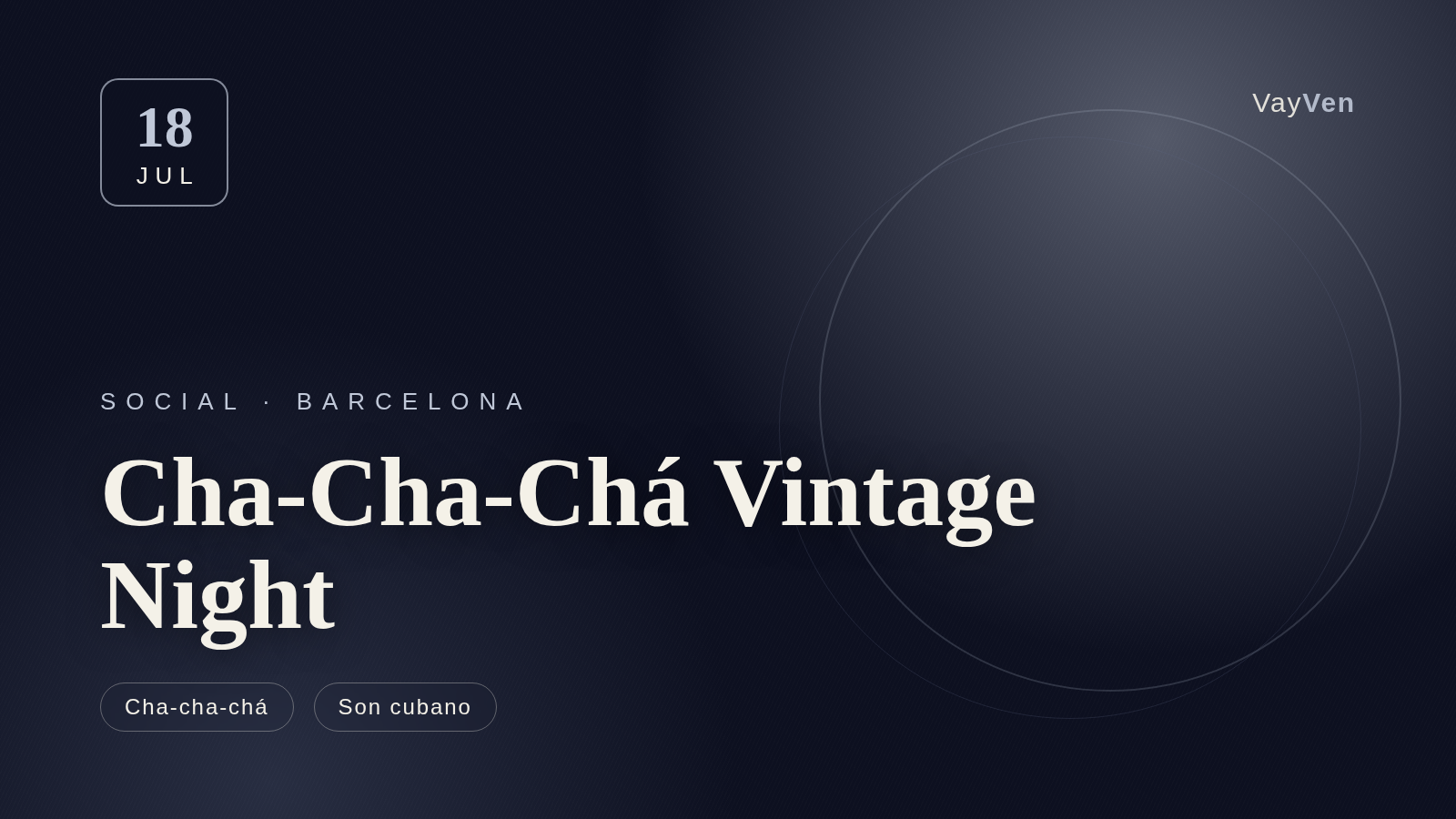 Cha-Cha-Chá Vintage Night