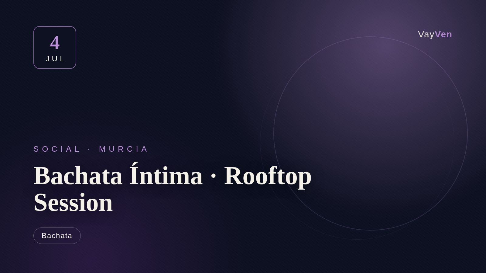 Bachata Íntima · Rooftop Session